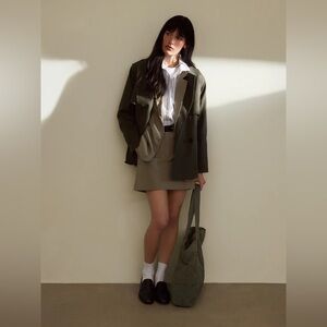 NWT Frank & Oak The Kapok Cropped Trench Coat Sz L